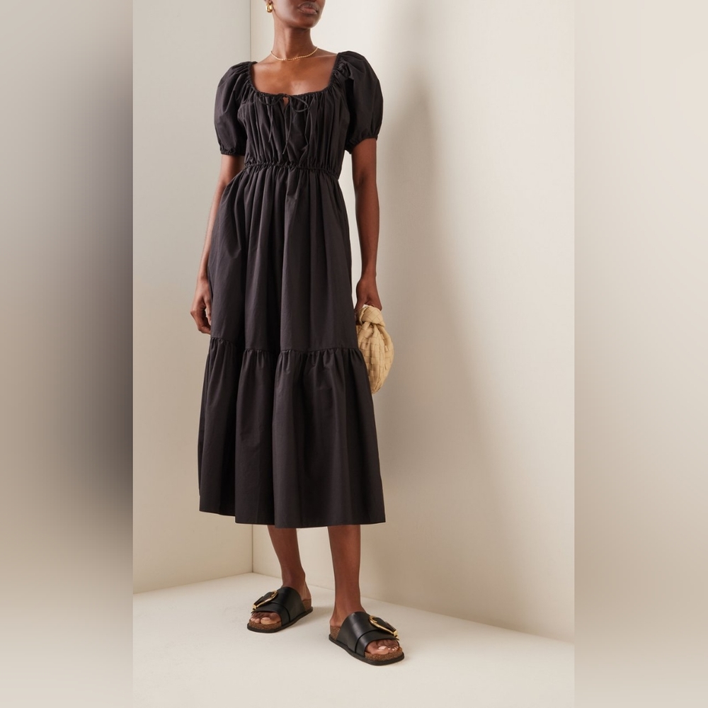 Matteau drawcord midi dress size 3/med